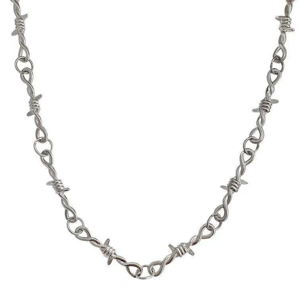Men's Hip Hop Thorn Choker Necklace – Edgy Punk Statement Chain