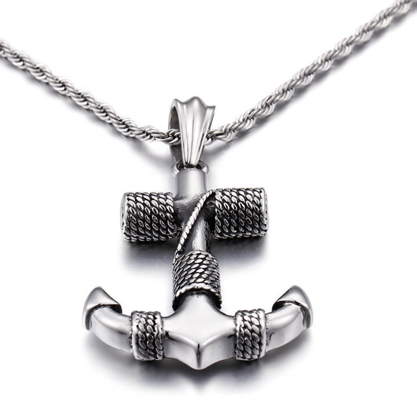 Fashion Nordic Boat Anchor Necklace