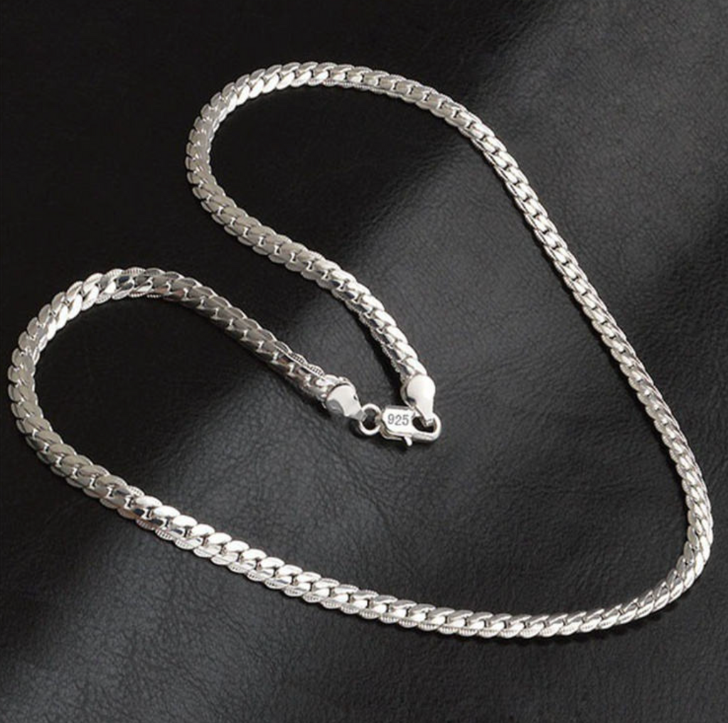 18K Gold Plated Men's Necklace – Stylish Modern Chain for Everyday Wear