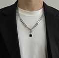 Men's Stainless Steel Clavicle Chain – Sleek Minimalist Necklace