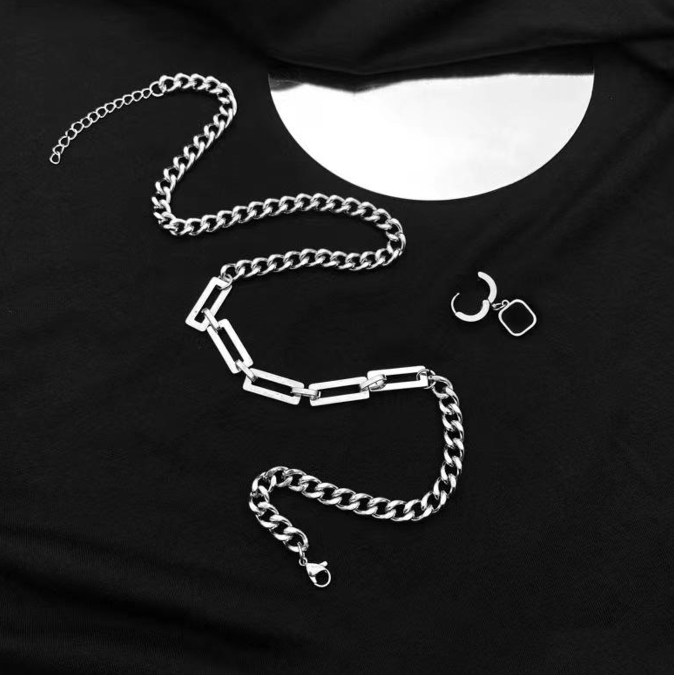 Men's Stainless Steel Clavicle Chain – Sleek Minimalist Necklace