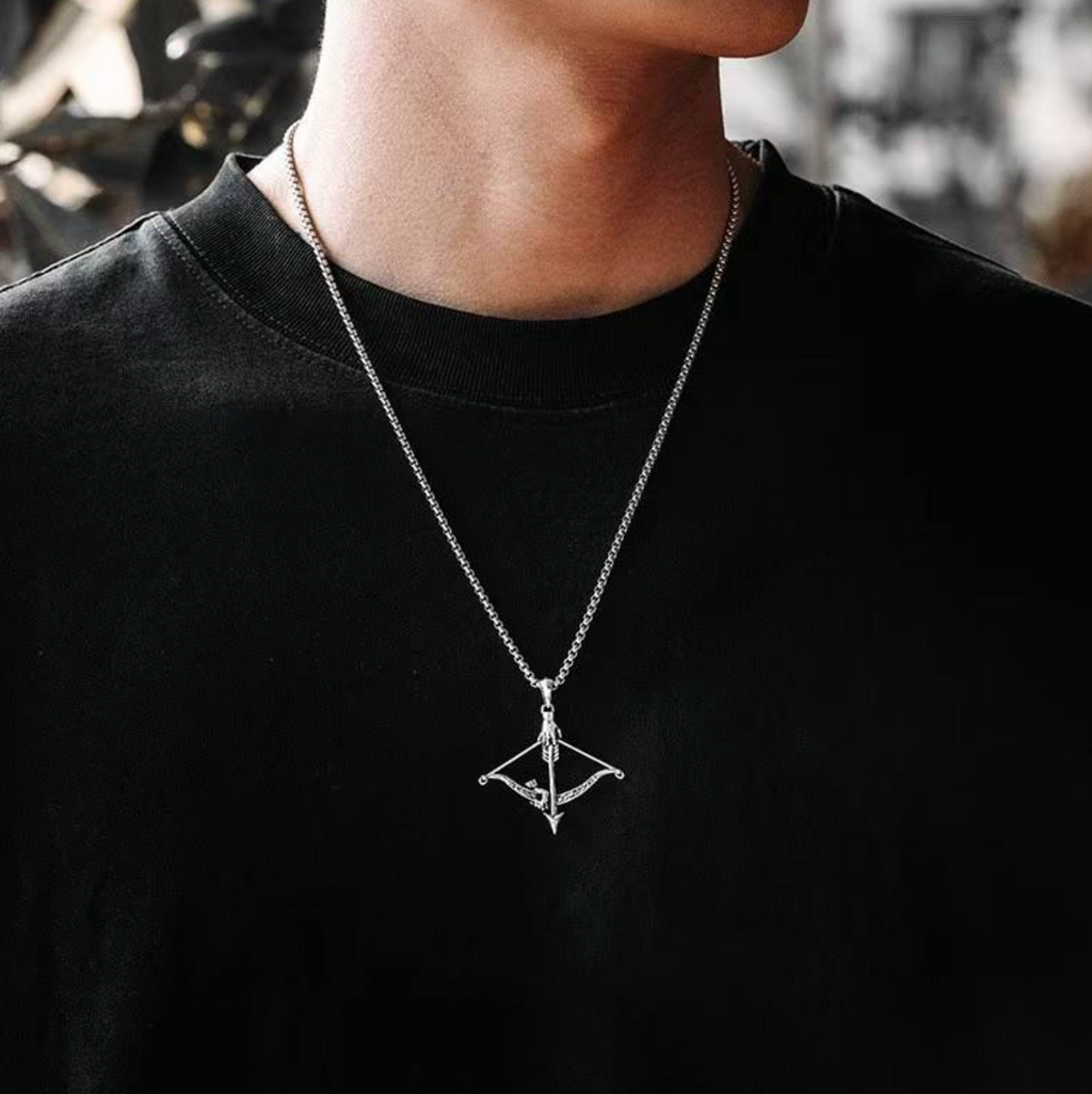Men's Stainless Steel Pendant Necklace – Versatile Modern Statement Chain