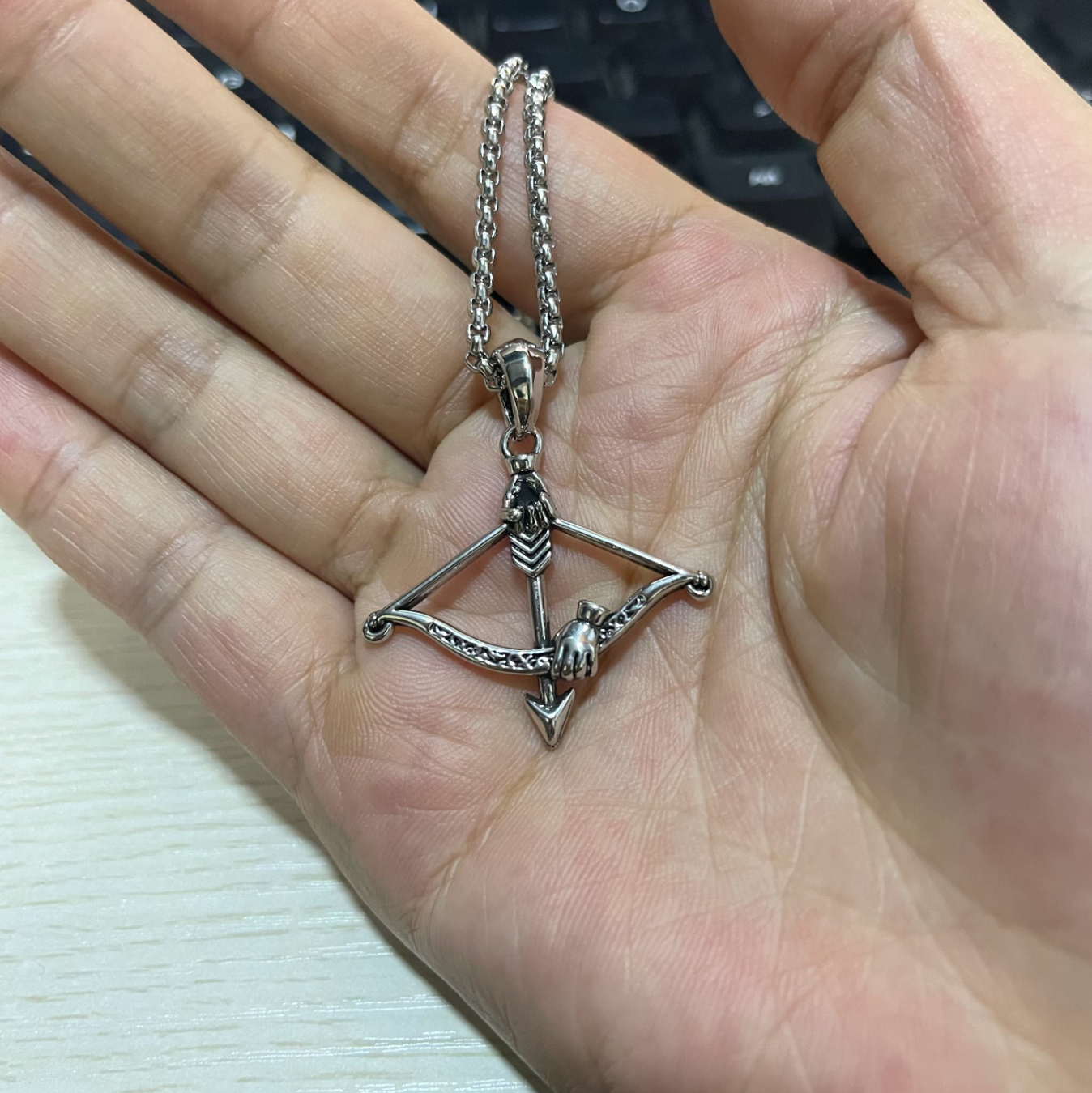 Men's Stainless Steel Pendant Necklace – Versatile Modern Statement Chain