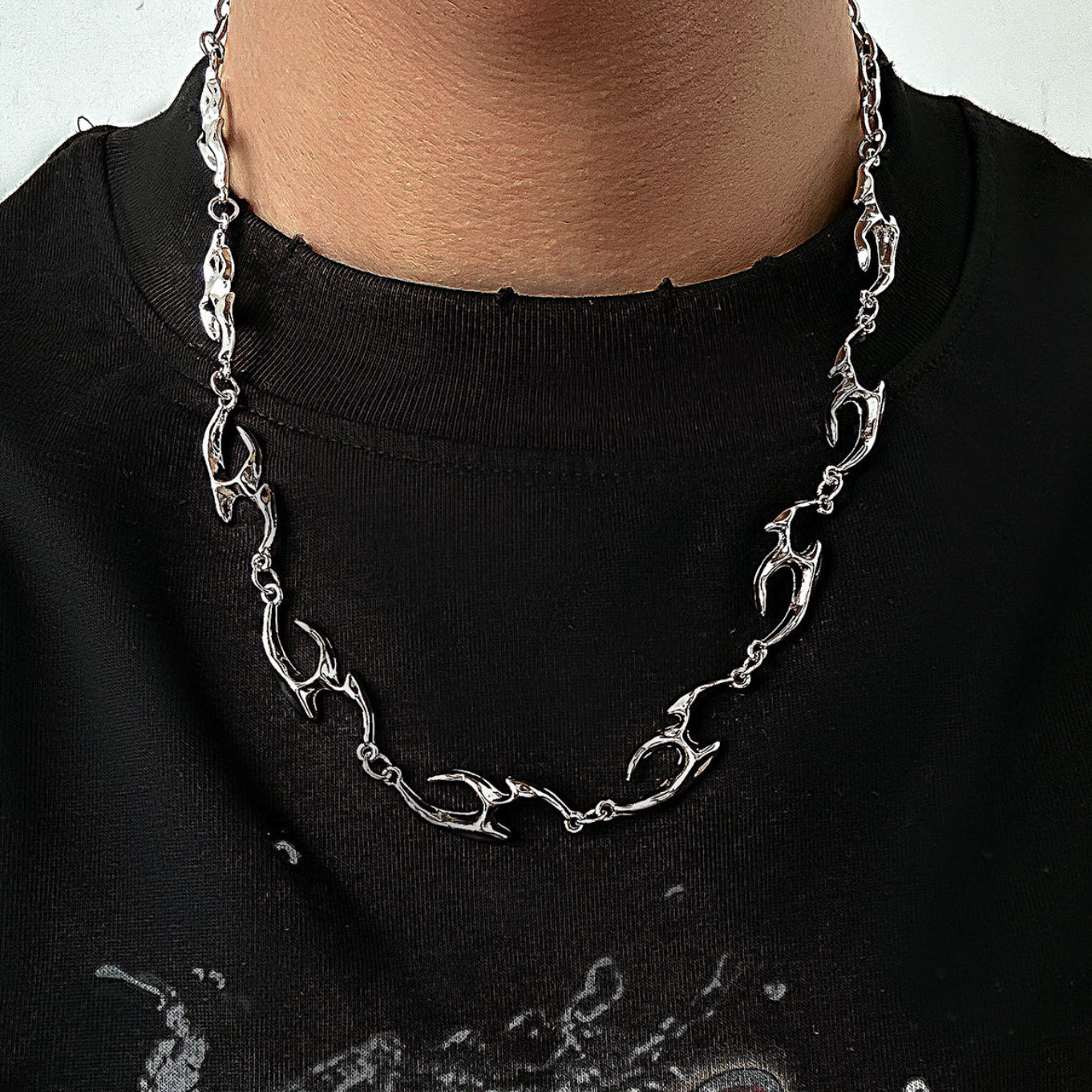 Men's Hip Hop Irregular Pendant Necklace – Bold Streetwear Statement Chain