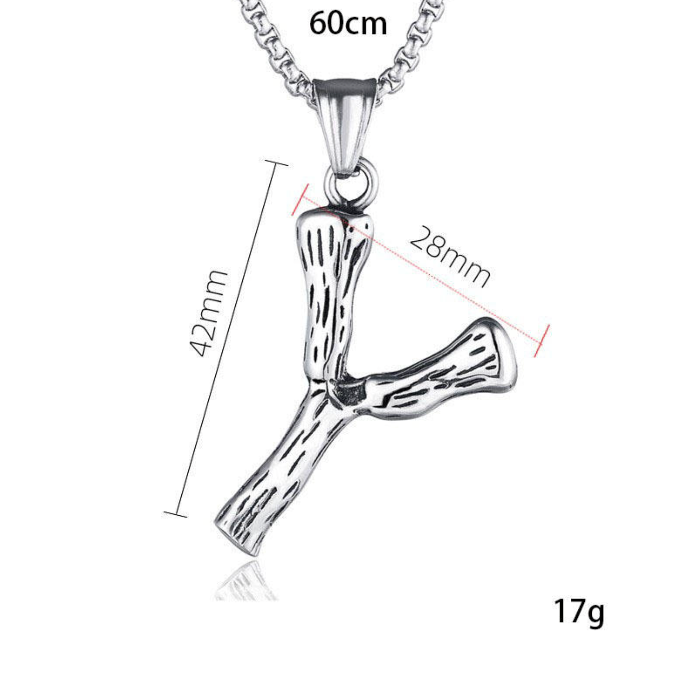 Men's Stainless Steel Letter Y Necklace – Personalized Minimalist Pendant