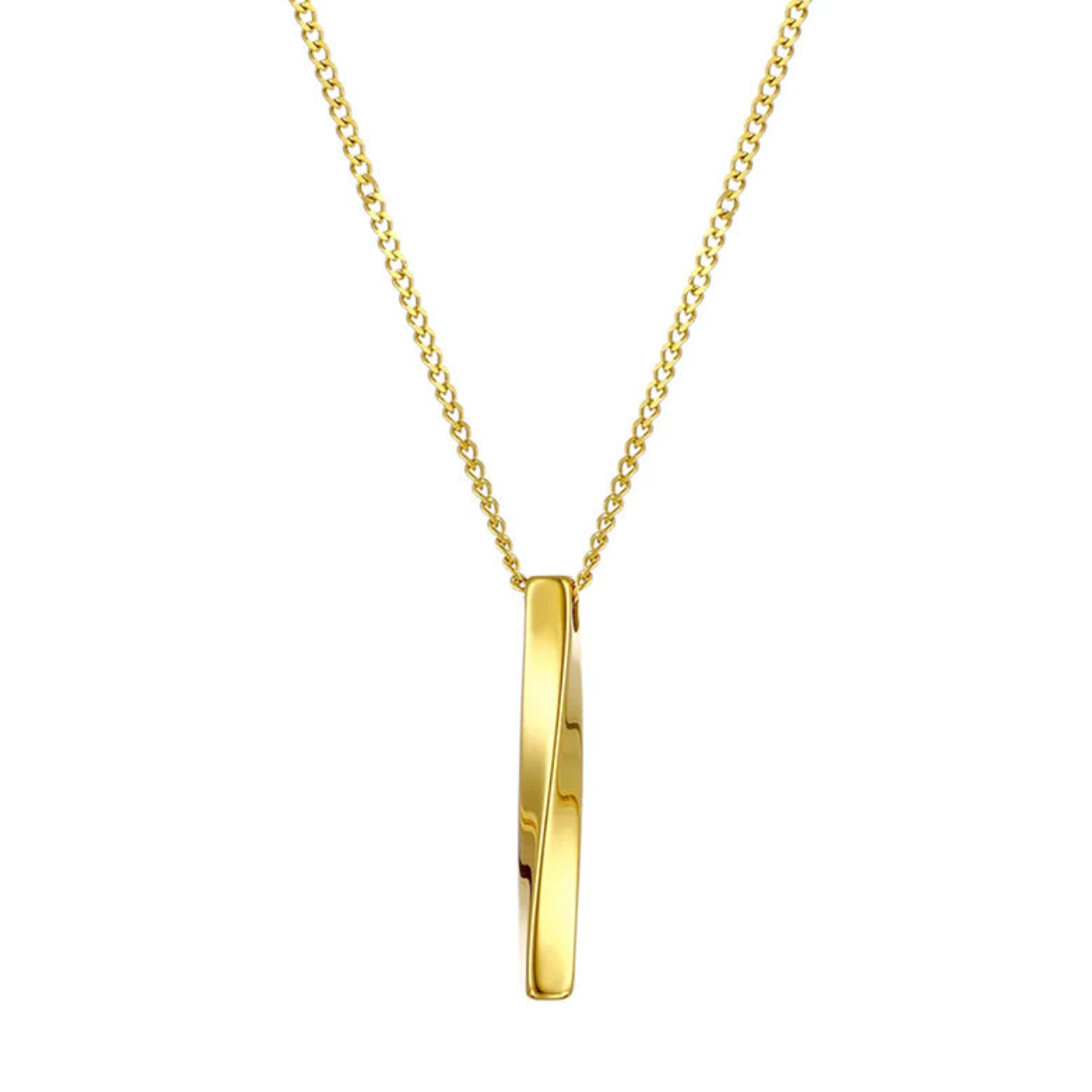Men's Hip Hop Bar Pendant Necklace – Modern Streetwear Statement Chain