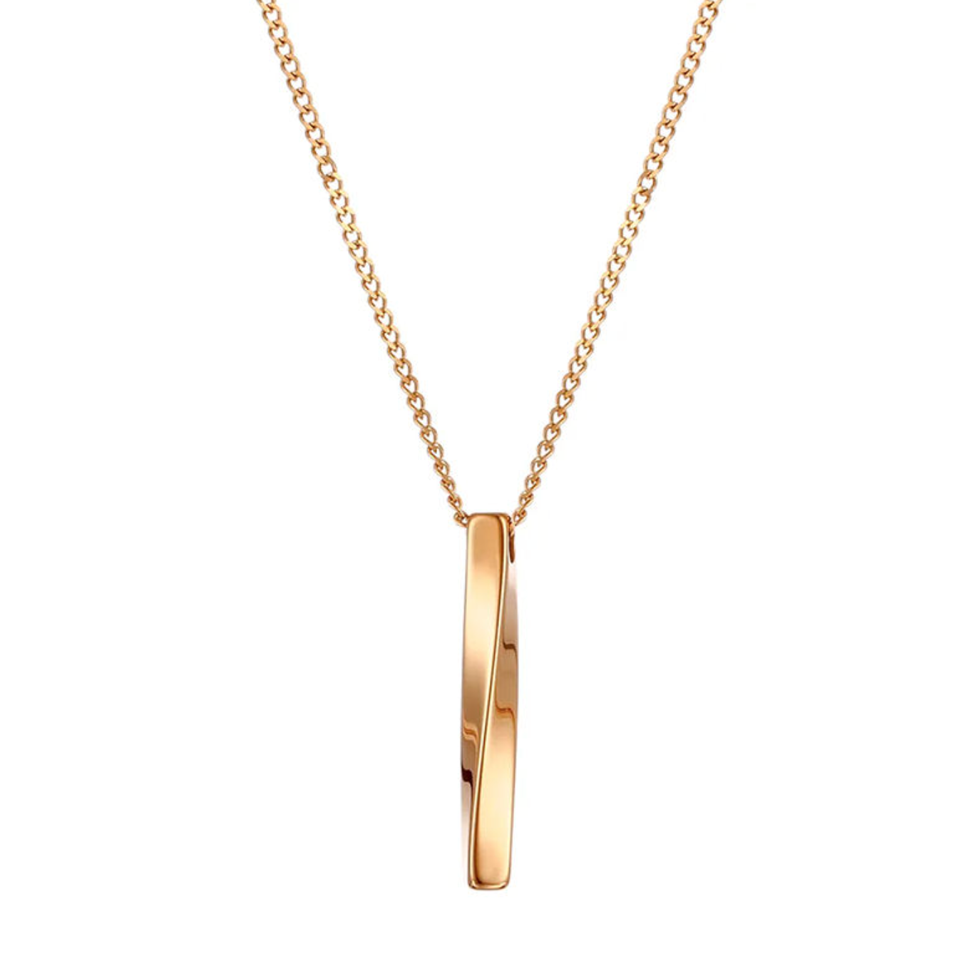 Men's Hip Hop Bar Pendant Necklace – Modern Streetwear Statement Chain