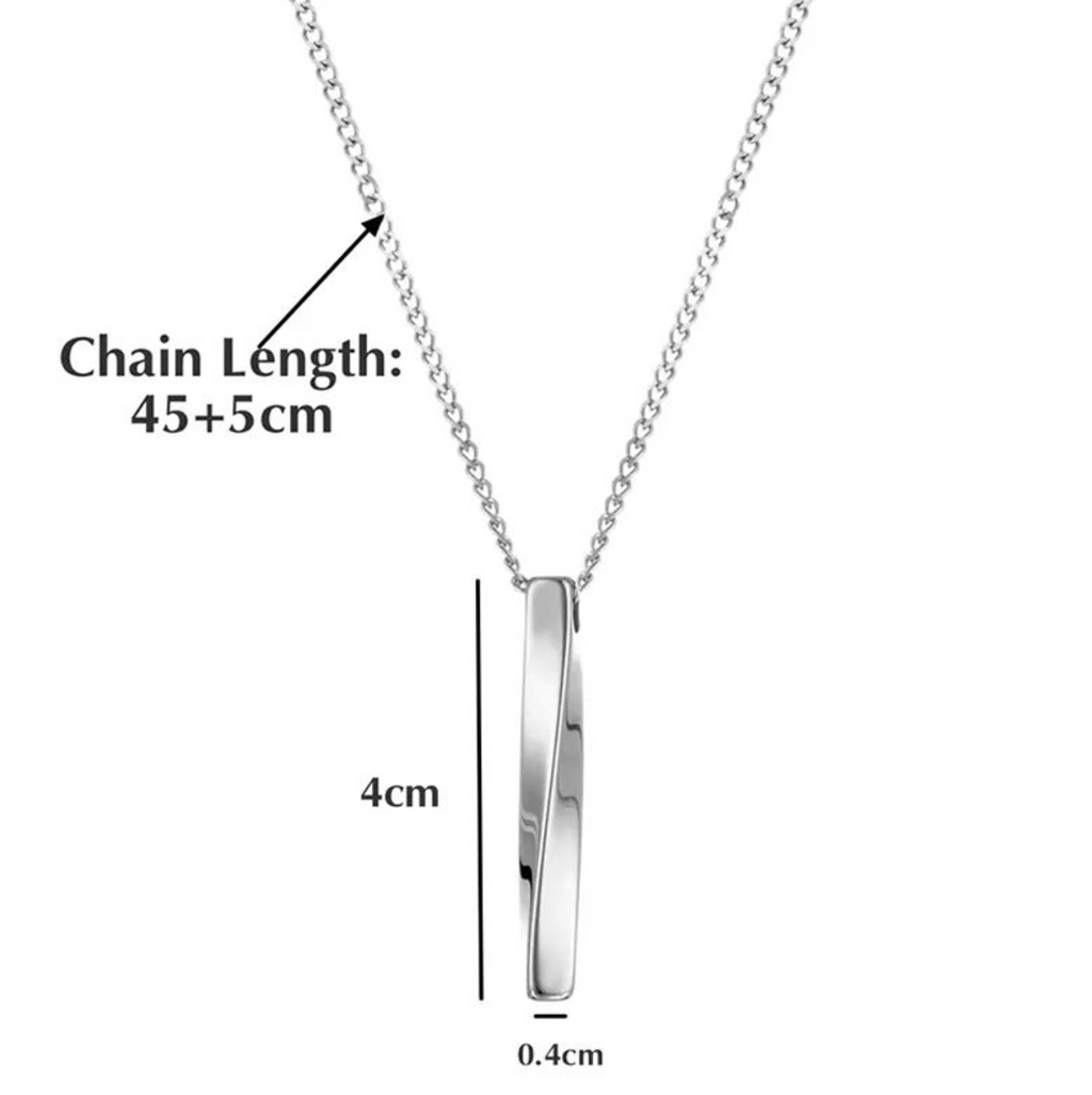 Men's Hip Hop Bar Pendant Necklace – Modern Streetwear Statement Chain