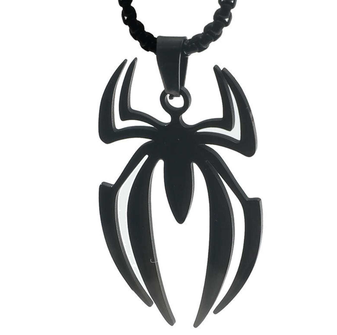 Spider-Inspired Men's Pendant Necklace – Bold Heroic Statement Jewelry