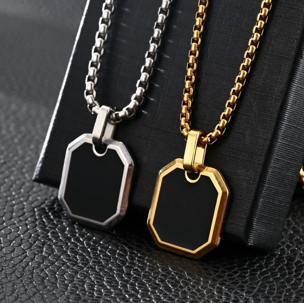 Men's Vintage Stainless Steel Necklace – Timeless Rugged Pendant Chain