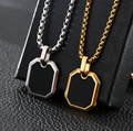 Men's Vintage Stainless Steel Necklace – Timeless Rugged Pendant Chain